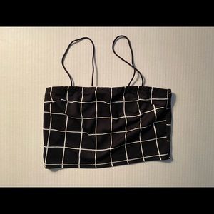 SHEIN Plaid Crop Top Size Medium